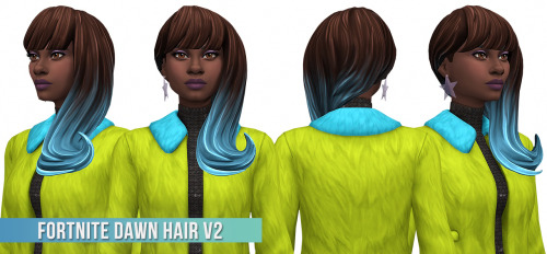 Fortnite Dawn Hair Conversion/EditBase Game Compatible•  HAIR COMES WITH 2 FILES. v2 IS THE DUO COLO