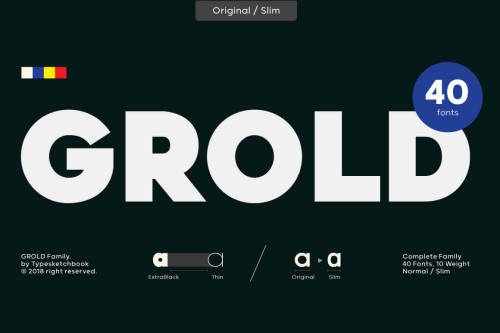 Keluarga Grold (40 Font Post-Geometris) – Grold adalah…