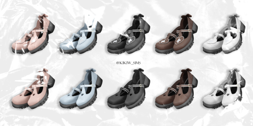 [KIKIW]Sweet Rescue_Square Toe Shoes *New mesh*5 colors*Base game compatible*Female*HQ textures*Cust