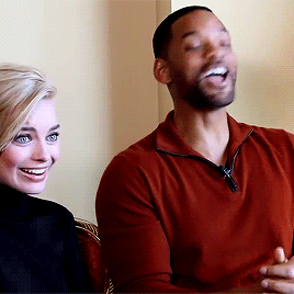 letitiawrights:Margot Robbie and Will Smith play Truth or Con