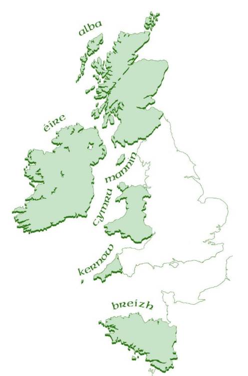 mapsontheweb:As a follow up to the map of ancient Celtic Europe, here’s the six modern Celtic nation