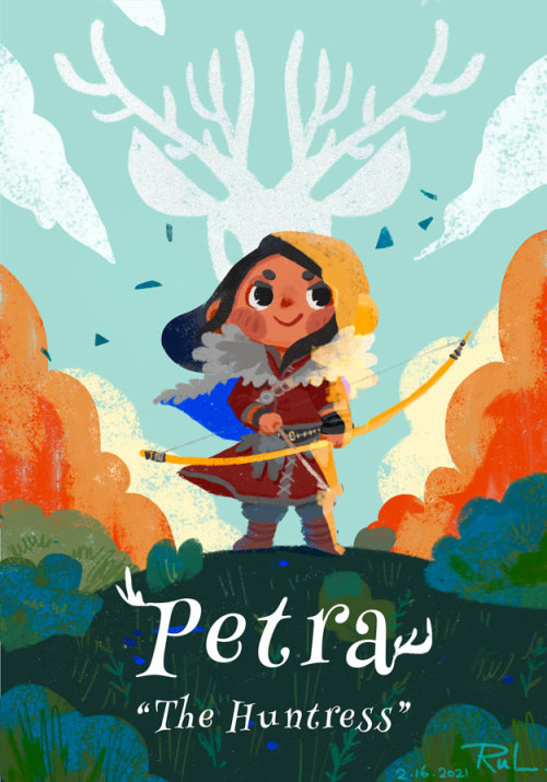 Petra “The Huntress”.My new AC fan art in children’s book style!