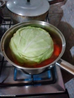 Cabbage Stuffed With Minced Meat