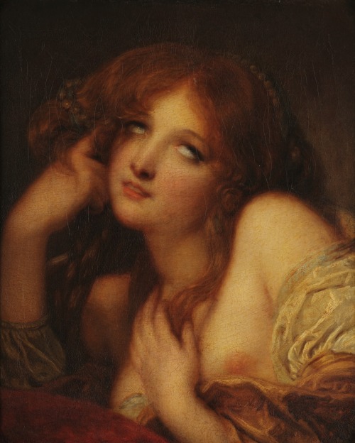 the-evil-clergyman: Ariadne by Jean-Baptiste Greuze (18th Century)