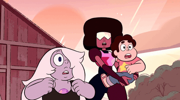 Just 45 minutes to go until two brand new Steven Universe episodes, “Steven Floats” and “Drop Beat Dad”!