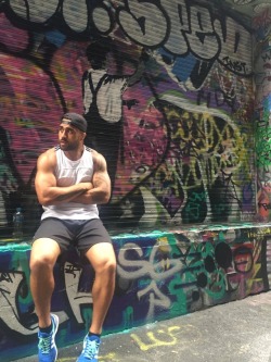 dropgoals:Liam Messam out and about in Melbourne