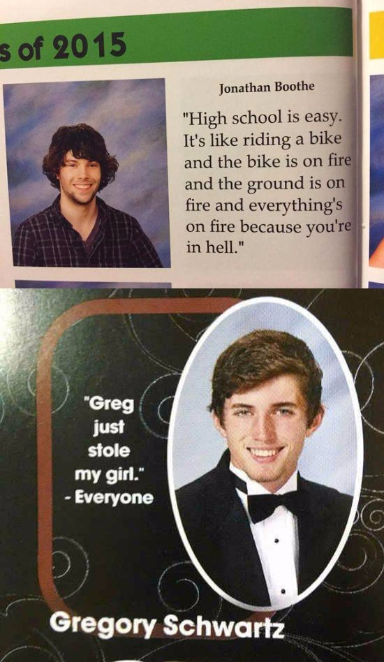 pr1nceshawn:    Kids Who Knocked It Out Of The Park With Their Senior Yearbook Quotes.