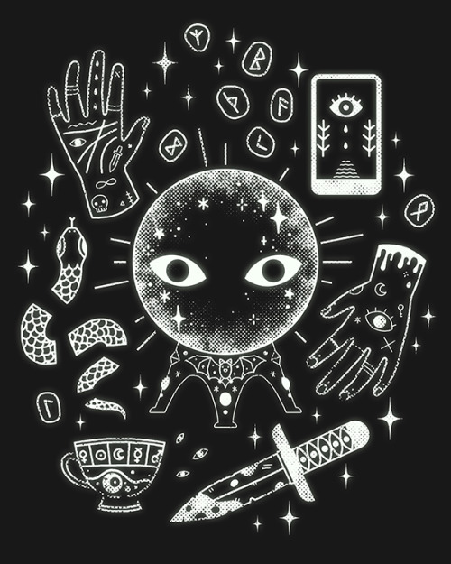 lordofmasks:I See Your FutureMade this for Threadless’ Glow in the Dark Challenge.