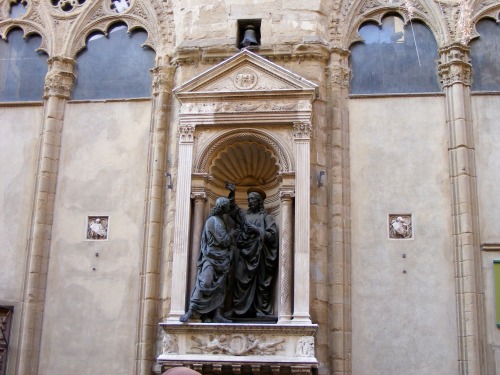 Christ and St. Thomas (1467–1483) is a bronze statue by Andrea del Verrocchio made for one of the 14