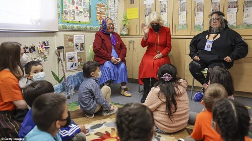 The Duchess of Cornwall visits Kaw Tay Whee School, Yellowknife, Canada, 19.05.2022