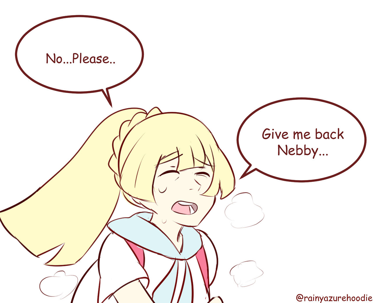 rainyazurehoodie: No matter what reality, Lillie demands Nebby in bag. 