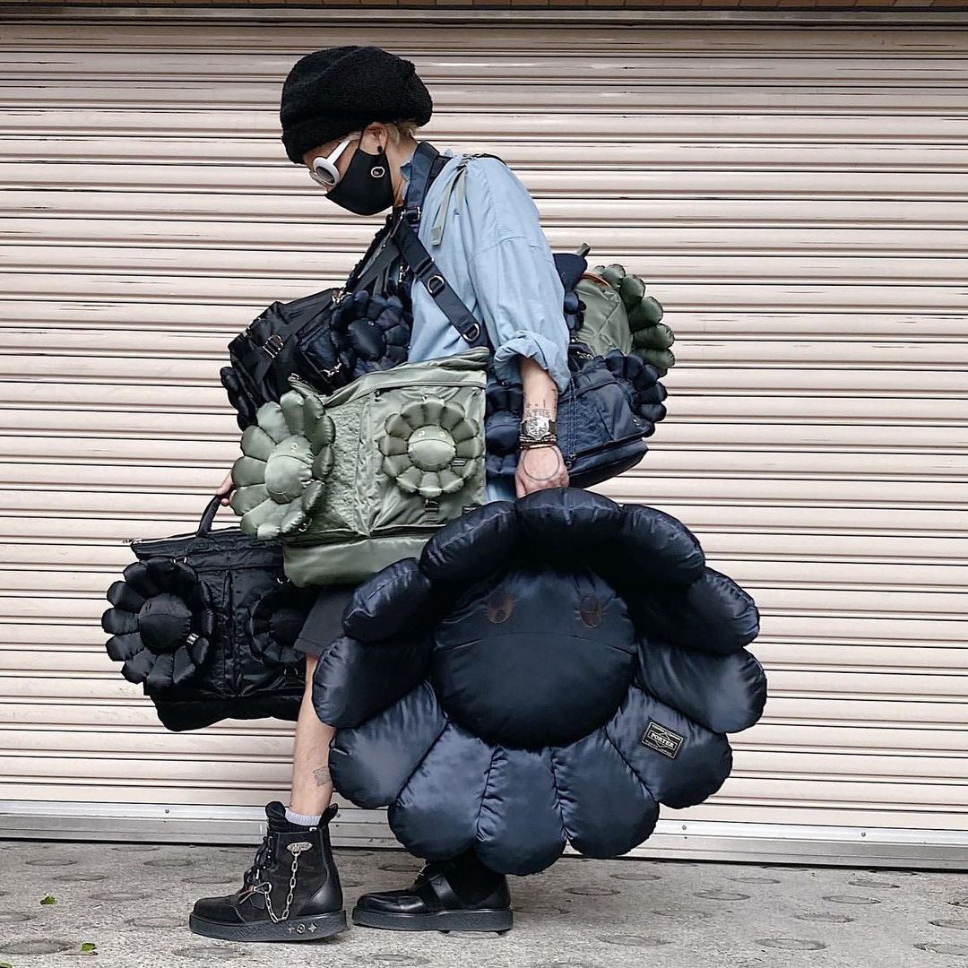 PORTER - PORTER X TAKASHI MURAKAMI FLORAL CUSHION HANDBAG  HBX - Globally  Curated Fashion and Lifestyle by Hypebeast