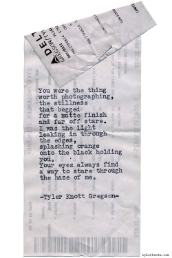 tylerknott:  Typewriter Series #1014 by Tyler