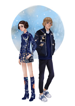 daryshkart:Best dressed kids in the whole Galaxy (like their mom)!In my opinion Valentino is ideal for young space royalty :^)