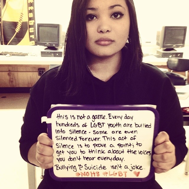 instagram:   Observing Day of Silence on Instagram For more from the 19th Annual