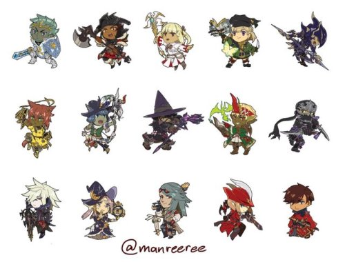 FF14 classes charms and Nier/Automata charms will be available at Anime Expo artist alley table G18!