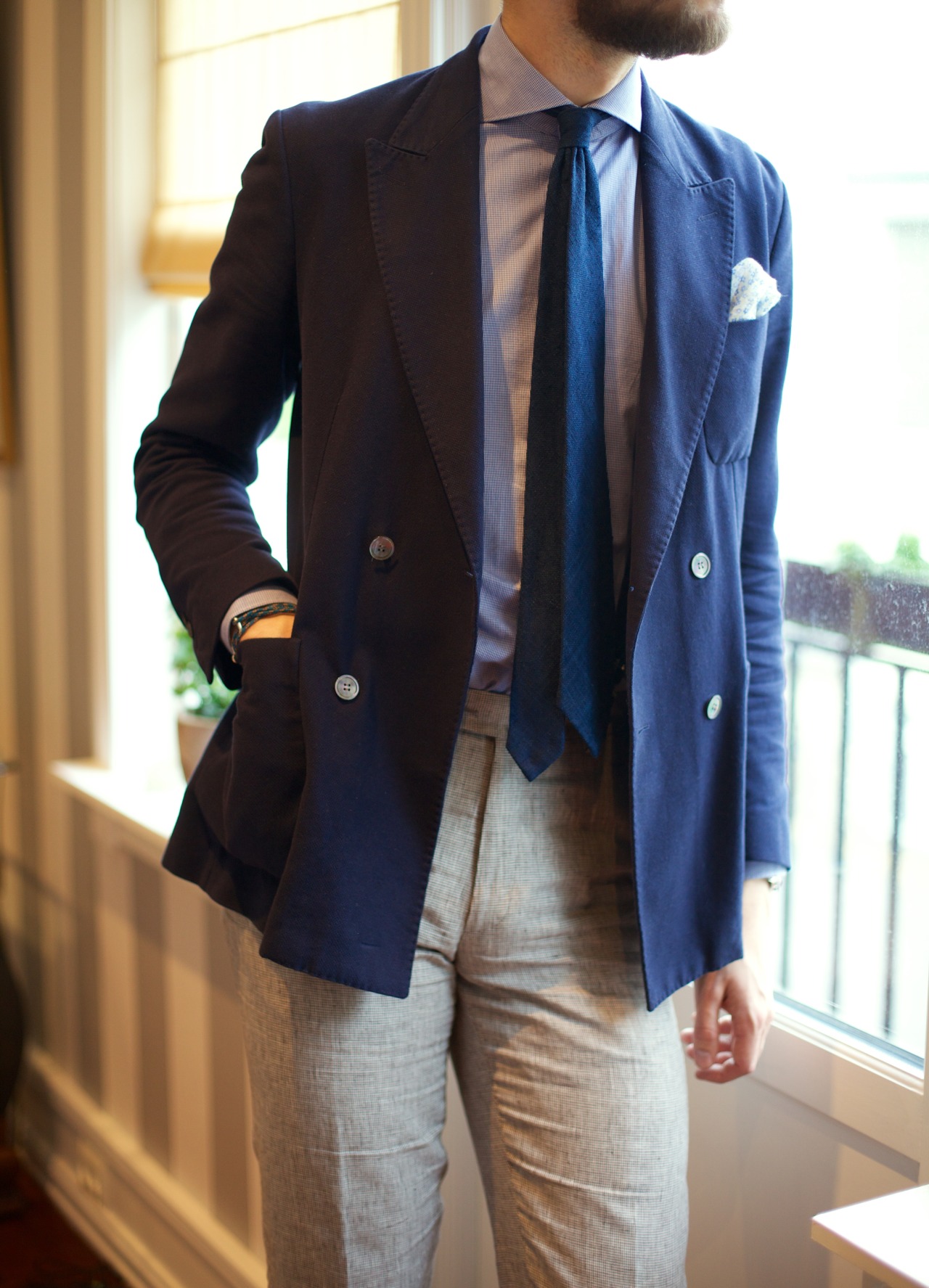 OFF THE RACK — Summer essentials. Suitsupply Boston jacket,...