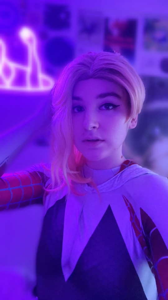 i haven’t cosplayed in forever but how much i relate to gwen called to me (plus some of my room if you were curious)