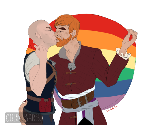 Milosh and Gaetan say “happy pride month” :D