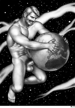 gay-erotic-art:  boyrhythums:  fuck the world ;-)   And now another collection of Tom of Finland’s work but this time with a purpose, to talk about the “Tom of Finland Foundation”. The foundation has “OVER A QUARTER CENTURY OF DEDICATION TO PROTECTING,