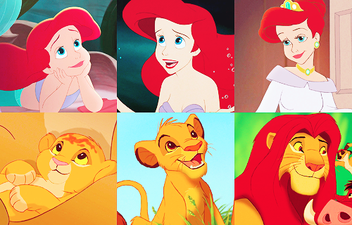 mickeyandcompany:  Some Disney characters through the time