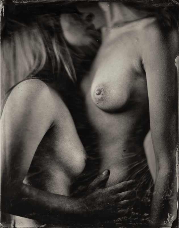 vivipiuomeno:  Andreas Reh - Passion,  2013, wet plate collodion on clear glass