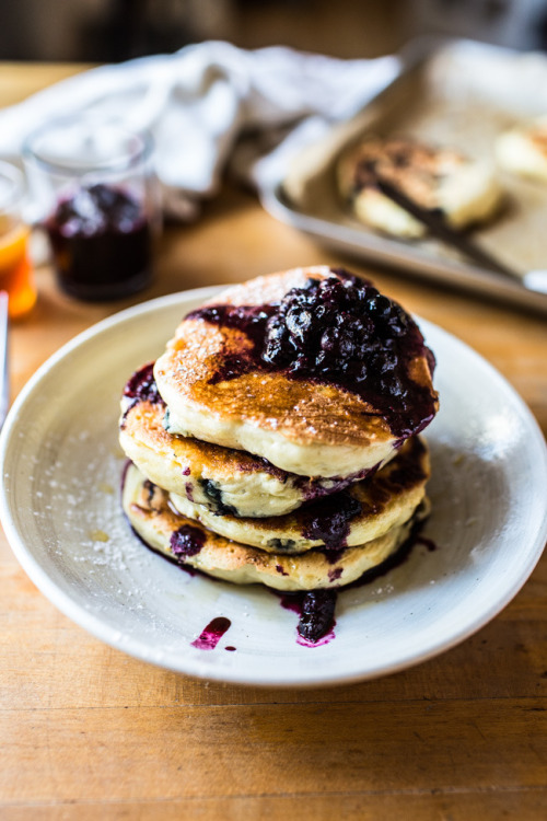 blueberry pancakes.