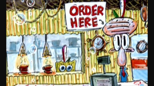 pineapplebank:  Very early drawing of SpongeBob and Title card for the Pilot episode in the late 90’s after Rocko’s modern life was canceled in 1996 