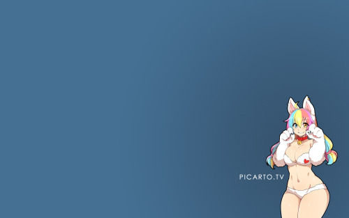 描いたよ！使ってね！ picartotv:  Picarto.TV - WallpaperHere we have a little goodie to show your love into picarto! We hope you like our mascot Mimi as a little kitty cat? ;)Feel free to download these new official wallpapers! Thanks to Agawa