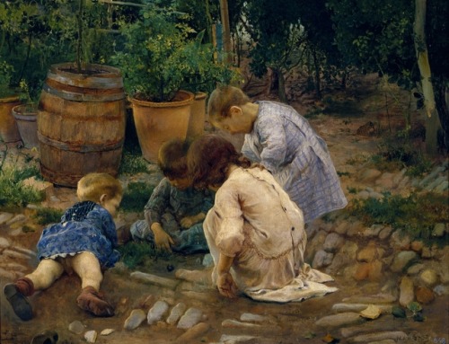 Los pequeños naturalistas por José Jiménez Aranda, 1893.