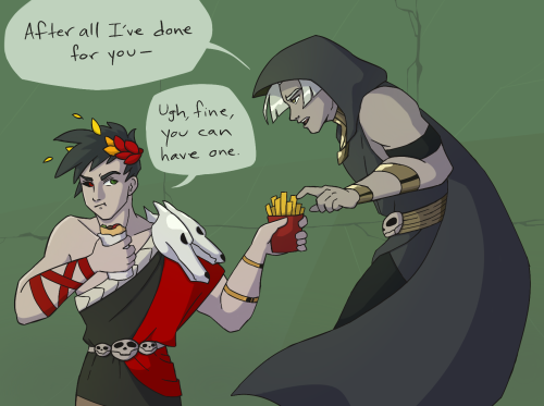 Death incarnate just wants some fries