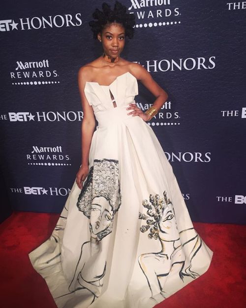 darkareolas:devoutfashion:Kyemah McEntyre @BET Honors 2016lawd