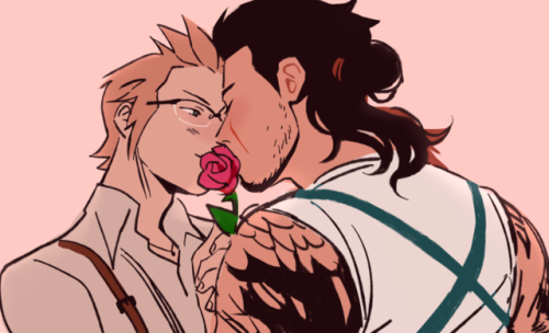 viv-ha:domestic au where the amicitias run a flower shop and gladiolus falls in love with the baker across the street