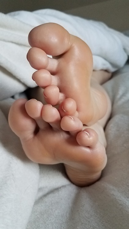 cammer9:  myprettywifesfeet:  A nice look at those yummy toes and soft sexy soles.please comment   Sooo Nice!