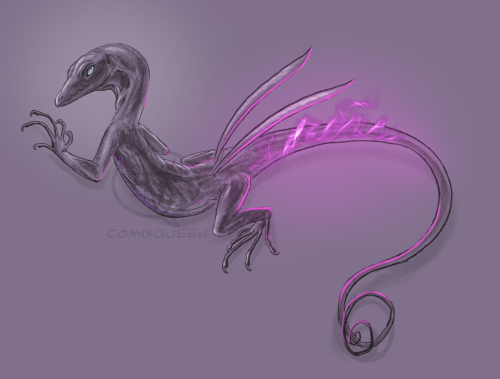 Salazzle is a black tree monitor. Been thinking this ever since I saw one of these gorgeous lizards 