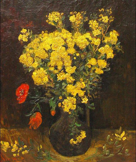 Vincent van Gogh&rsquo;s Poppy Flowers painted in 1887 is still missing after a August 2010 heis