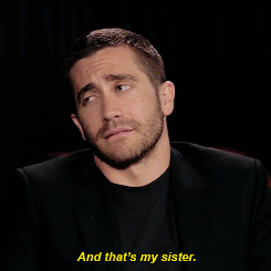dailygyllenhaals:Jake Gyllenhaal talking about his sister Maggie.