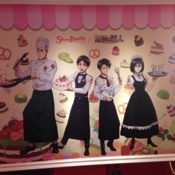 fuku-shuu:  Chefs Erwin, Eren, Levi, &