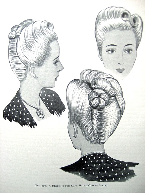 retrowunderland:  Vintage Pin Up Hairstyles From “The Art and Craft of Hairdressing”, 