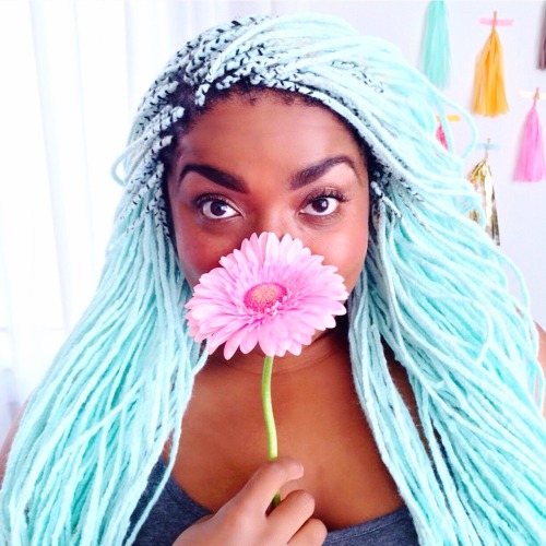 tasselfairy:  Magical black girl hair rainbow by @studiomucci