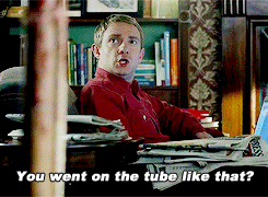 ughbenedict:  Sherlock comes back home all covered in blood and the only thing John worries about is that people saw him on the tube “like that”. Friendship. 