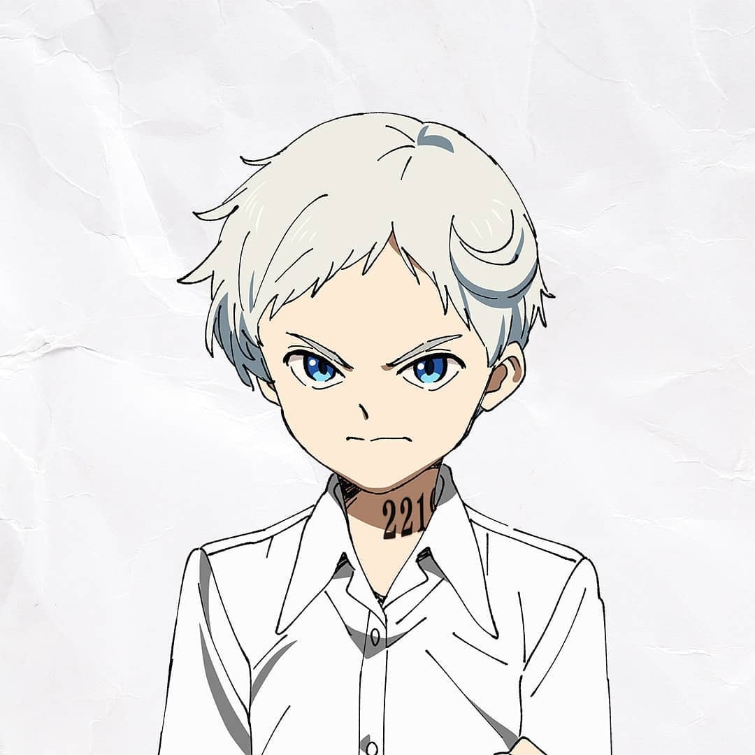 The Promised Neverland anime character headshots