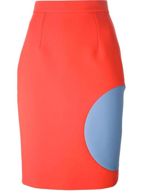 ROKSANDA contrast circle pencil skirt