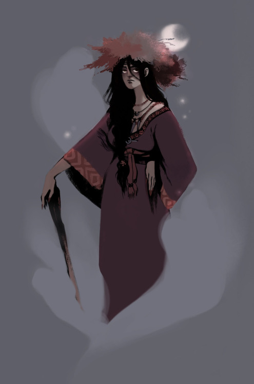 omg, I totally forgot about this one &gt;w&lt;’ a fanart trade of Mojmira the witch from PannaN’s co