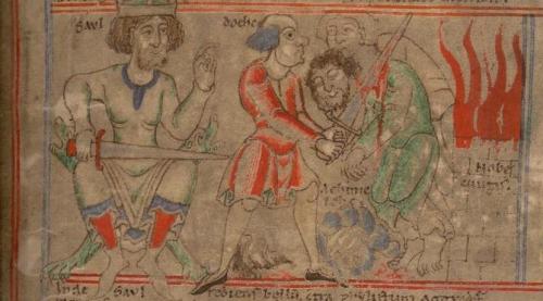 damienkempf:A medieval comicThis a page from the Bible of Stephen Harding, a manuscript produced in 