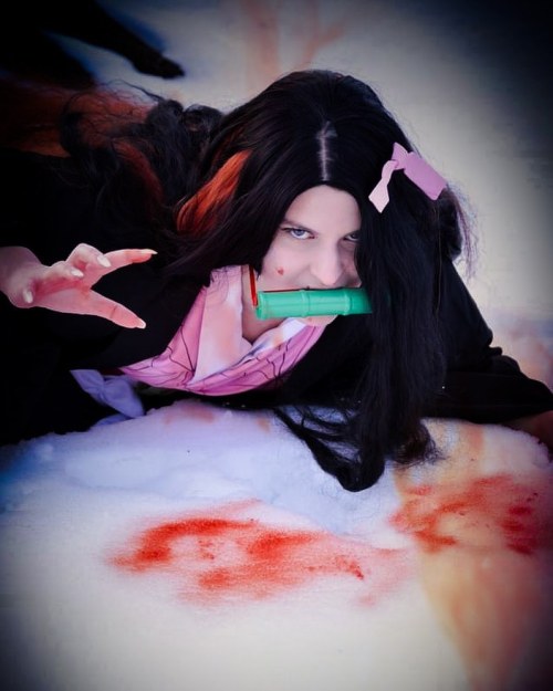 Crawling into Monday like. . Anyway have some Nezuko photo by @momofcob #anime #manga #cosplay #demo