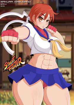 bakudemon:  Sakura Kasugano Fan art for today have a great weekend all!