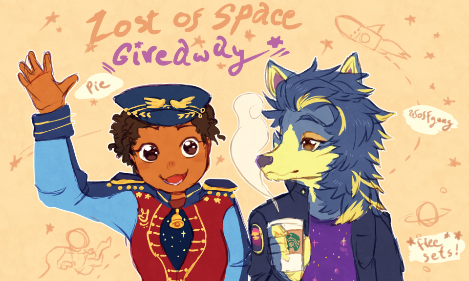 “We’re giving out space stuff so I can save on space!”
Til this day, I’m still suffering from lost of space. Someone please help me, my poor town…
This was a giveaway I hosted with Wolfgang on Reddit and Discord (he was more of the “moral support”)....