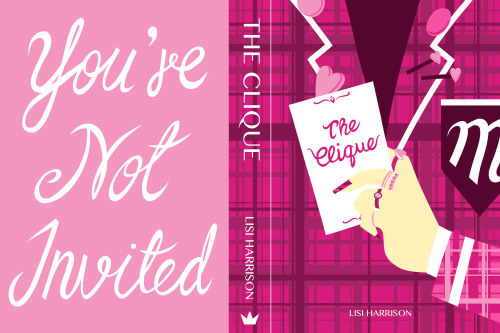 Reimagining The Clique, a young adult novel series by Lisi Harrison. First image: Redesigned wrap-ar