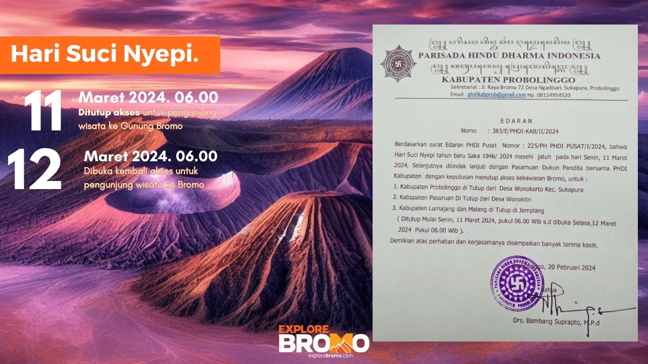 hari suci nyepi umat hindu tengger Bromo